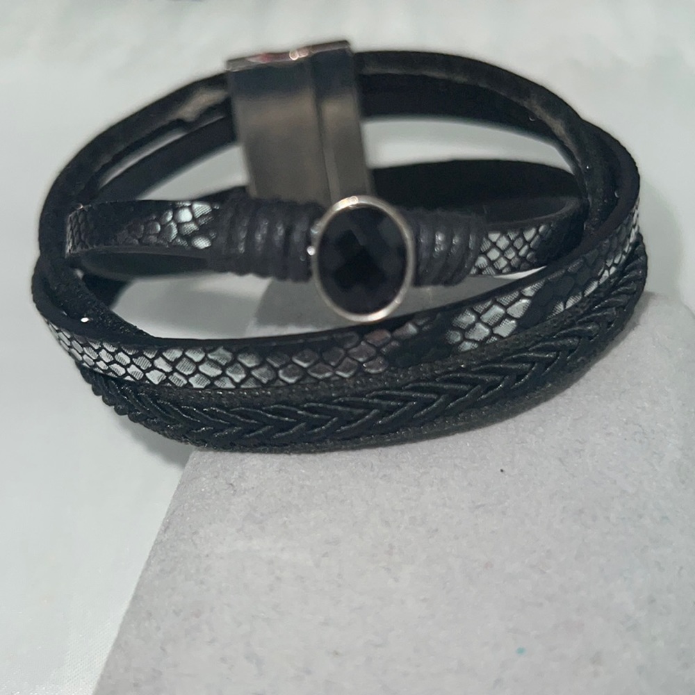 Torrid black bracelet with Blackstone